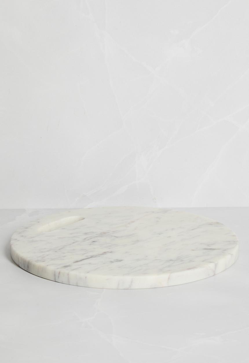 Sixth Floor - Round Marble Chopping Board - Grey