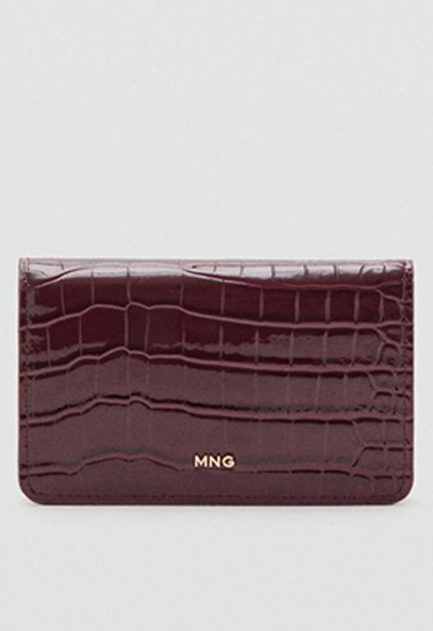 MANGO - Mch Victoria  Wallet - Dark Red