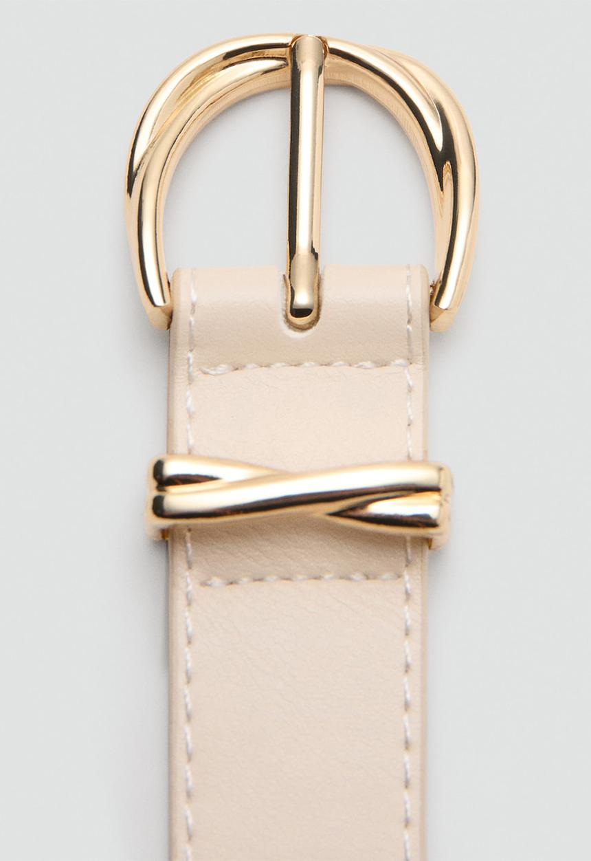 MANGO - Belt Twister - Light Beige