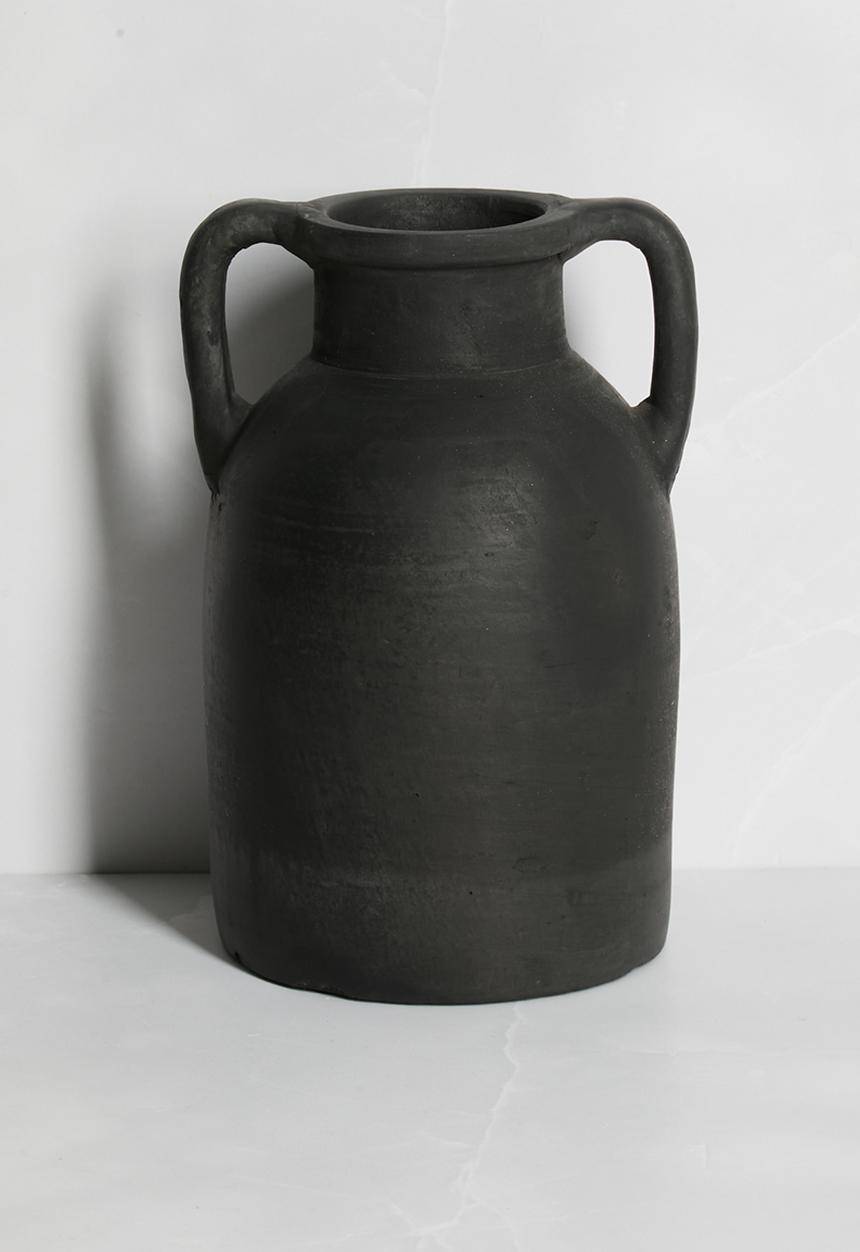 Sixth Floor - Mode Terracotta Vase - Black