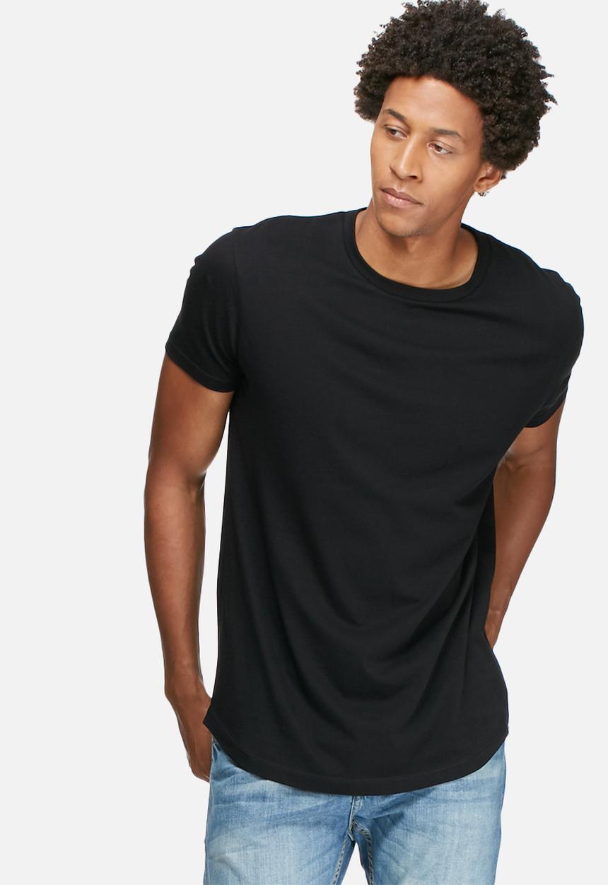 basicthread - Curved hem longline tee