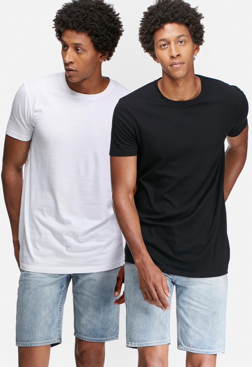 basicthread - 2 pack longline crew neck tee