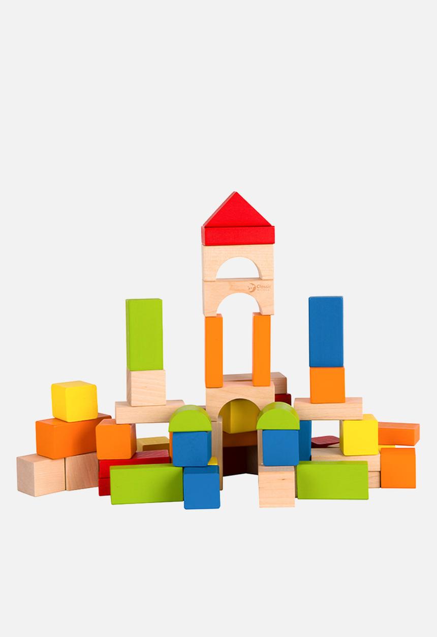 Greenbean Learning - Classic World - Wooden Building Blocks with Sorting Lid - 100pcs