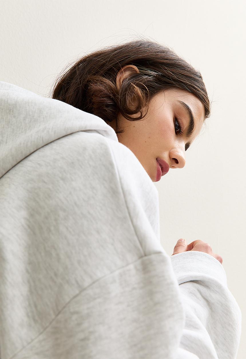 New Look - Vde hoodie - grey marl