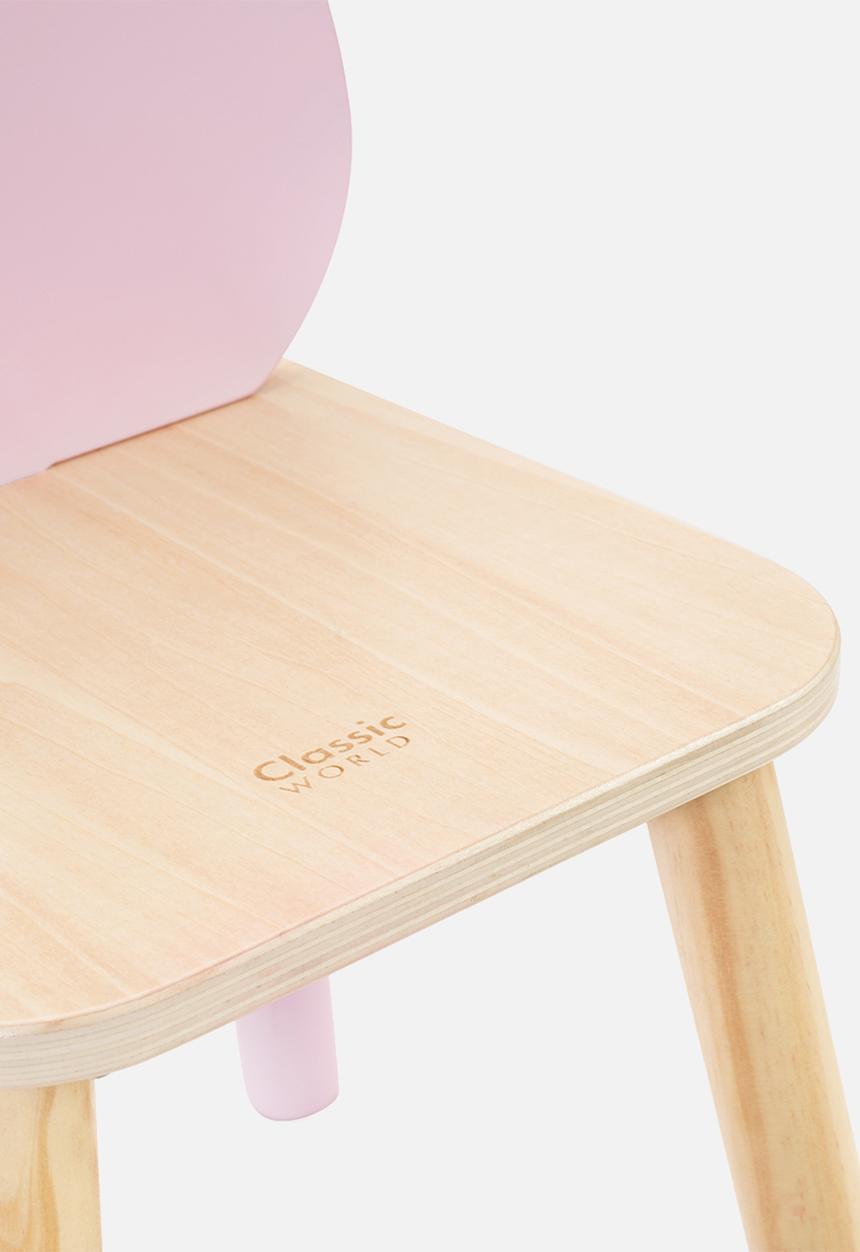 Greenbean Learning - Classic World - Wooden Kids Grace Chair - Flower