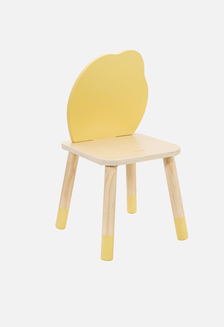 Greenbean Learning - Classic World - Grace Table & Chair Set - 5 Pieces - 2x Lemon 2x Flower
