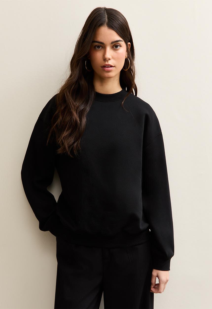 New Look - Vde helsinki sweat - black