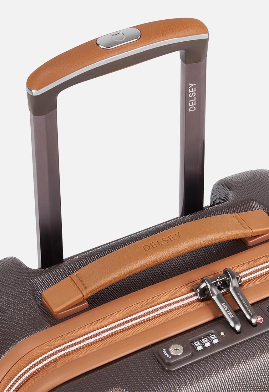 Delsey - Delsey Small Chatelet Air 2.0 55Cm 4Dw Cabin Trolley Case - Chocolate