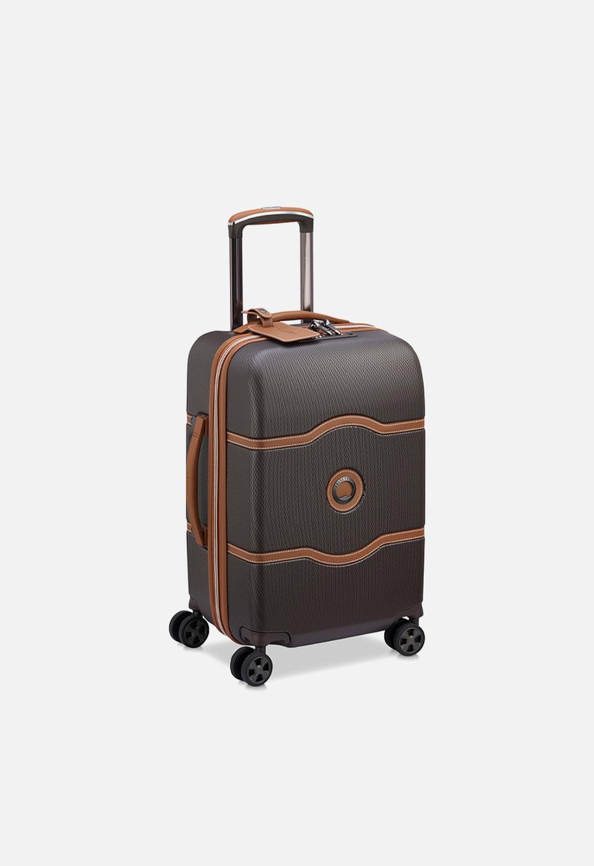 Delsey - Delsey Small Chatelet Air 2.0 55Cm 4Dw Cabin Trolley Case - Chocolate