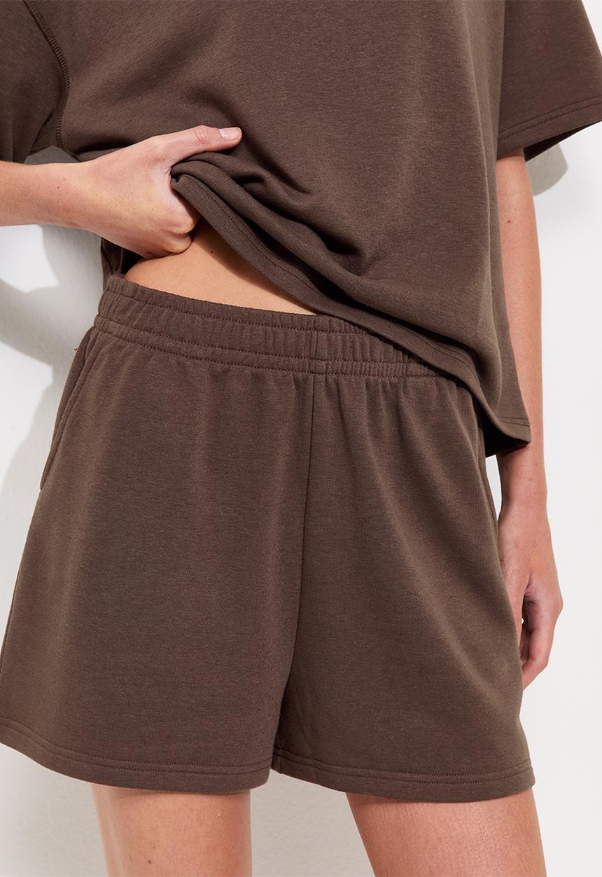 New Look - Vde jogger short - dark brown