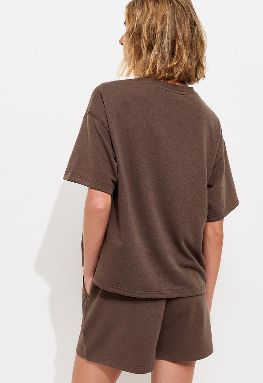 New Look - Vde jogger short - dark brown