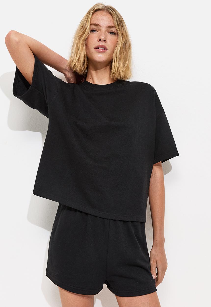 Vde sweat t-shirt - black