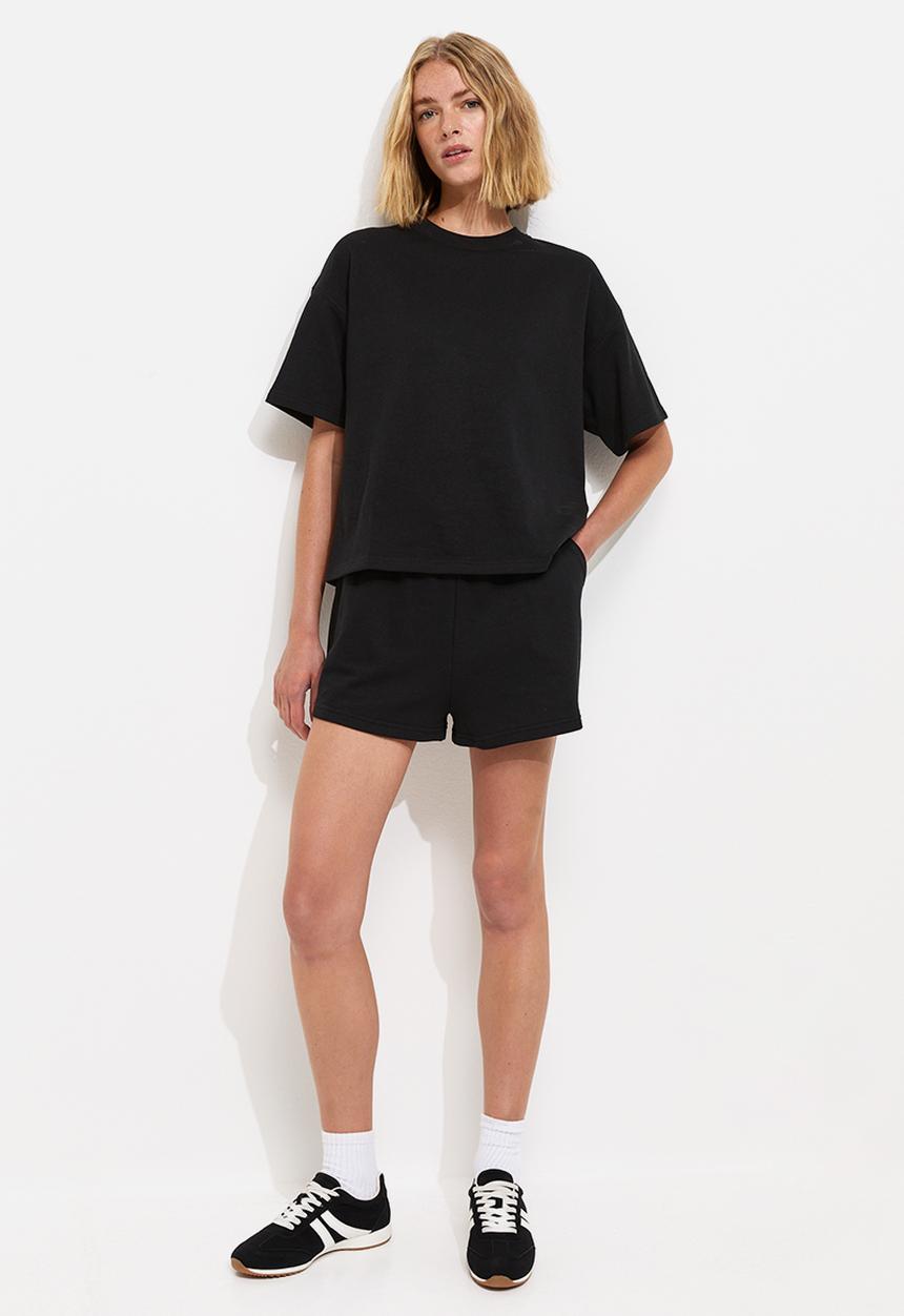 New Look - Vde sweat t-shirt - black