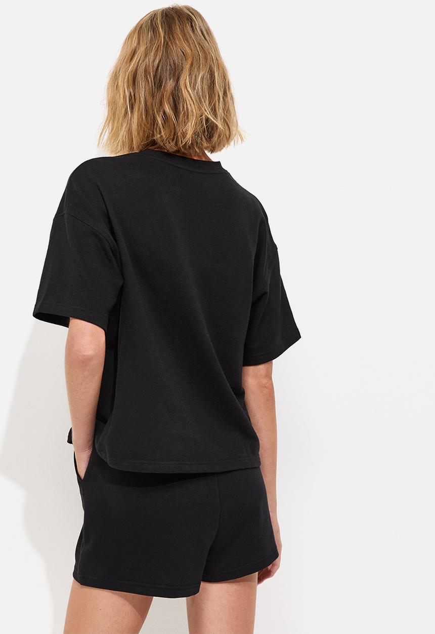 New Look - Vde sweat t-shirt - black