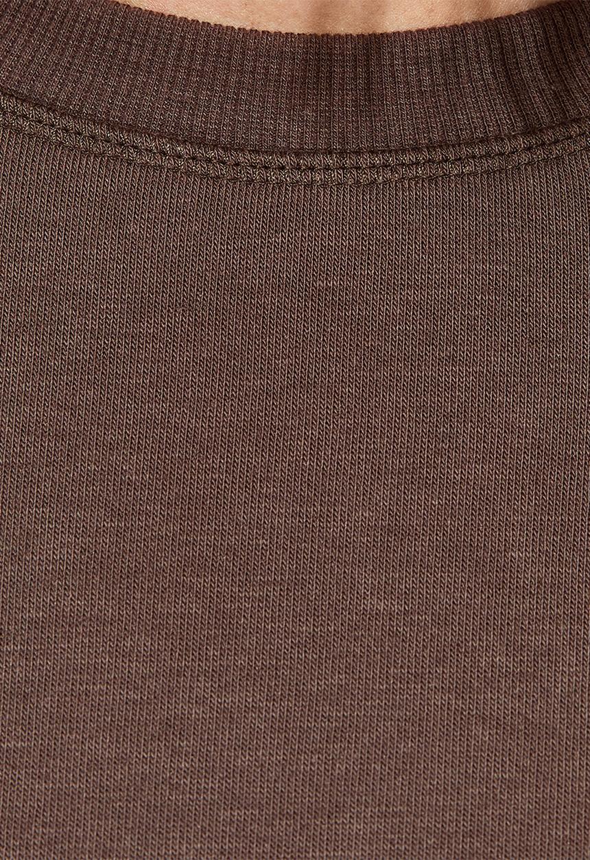 New Look - Vde sweat t-shirt - dark brown