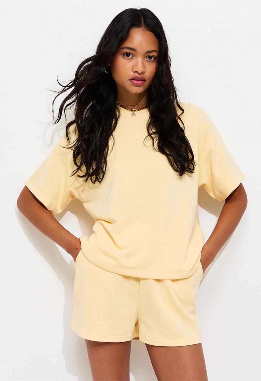 New Look - Vde sweat t-shirt - light yellow