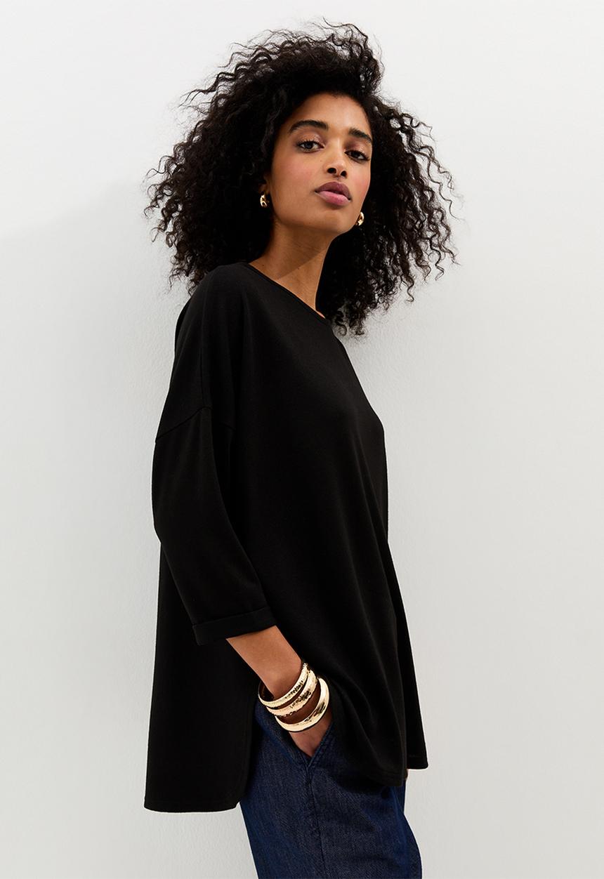 New Look - Cs vde bella knit top - black