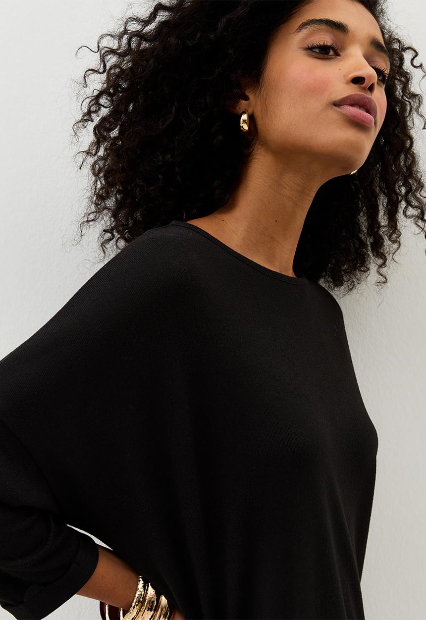 New Look - Cs vde bella knit top - black