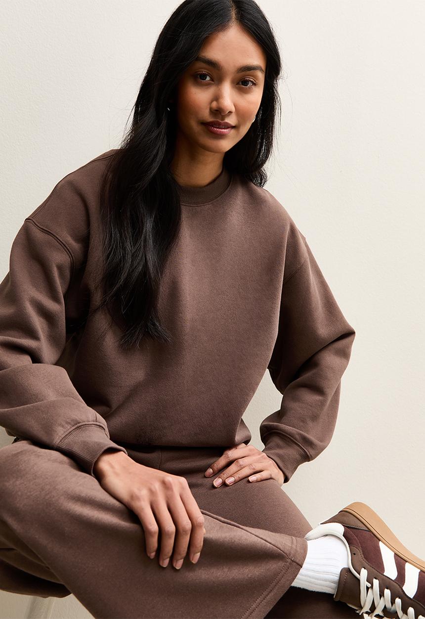 New Look - Vde helsinki sweat - dark brown