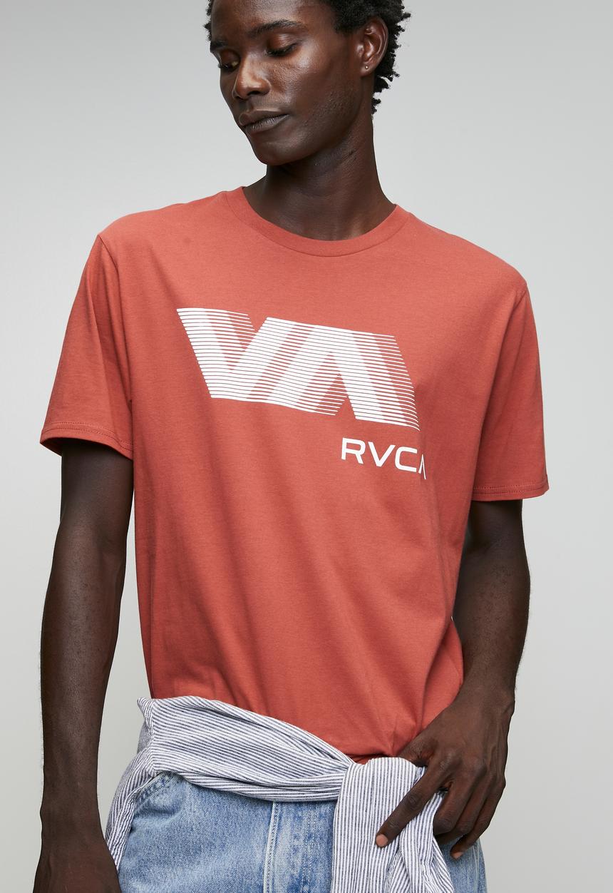 RVCA - Va Blur Short sleeve - Dusty Red