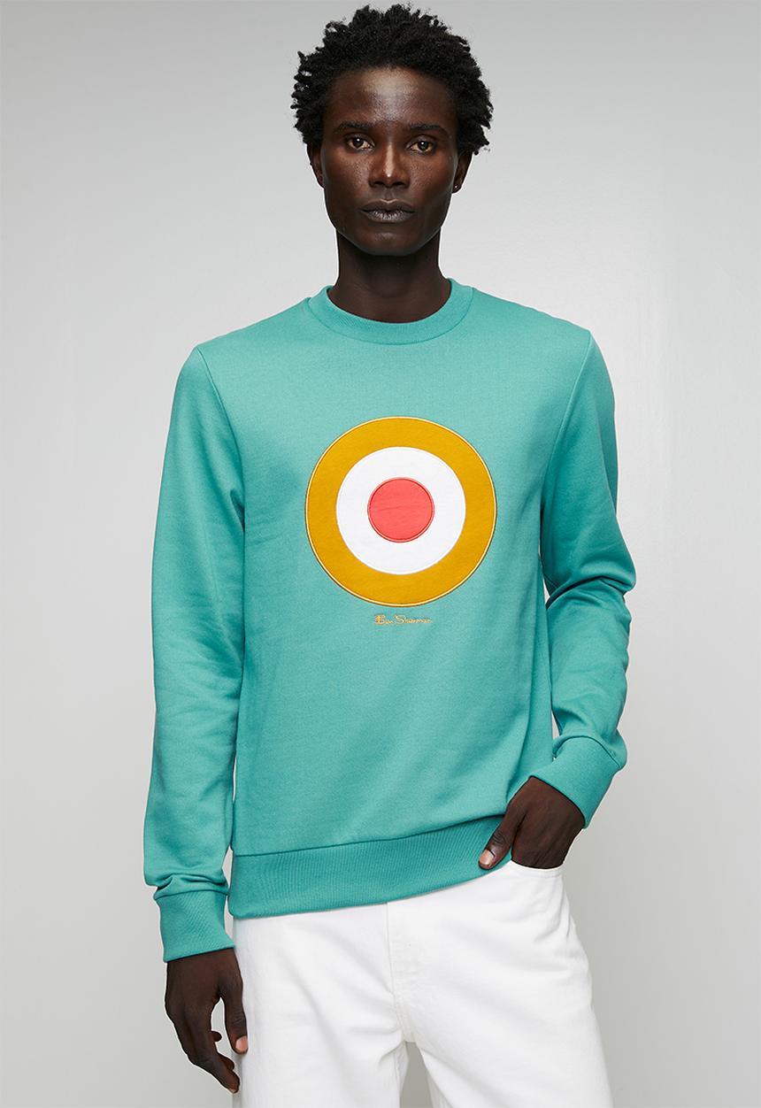 Ben Sherman - Target Crew Sweater - Aqua Teal