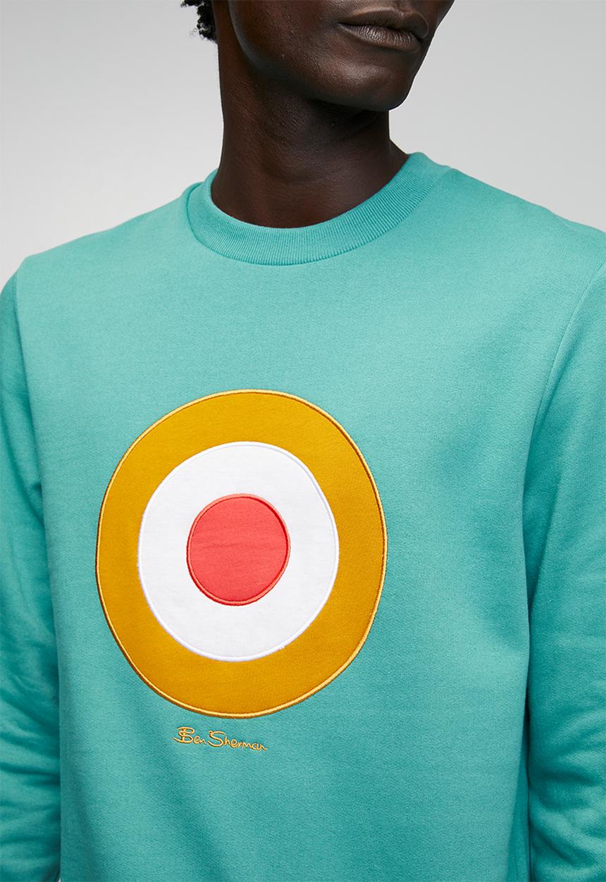 Ben Sherman - Target Crew Sweater - Aqua Teal