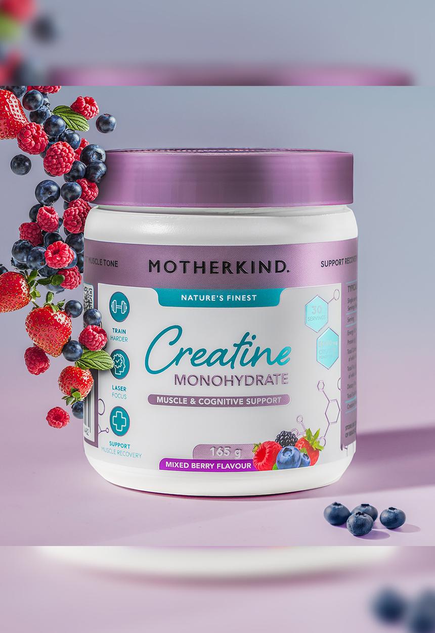Motherkind - Creatine Monohydrate 165g - Mixed Berry