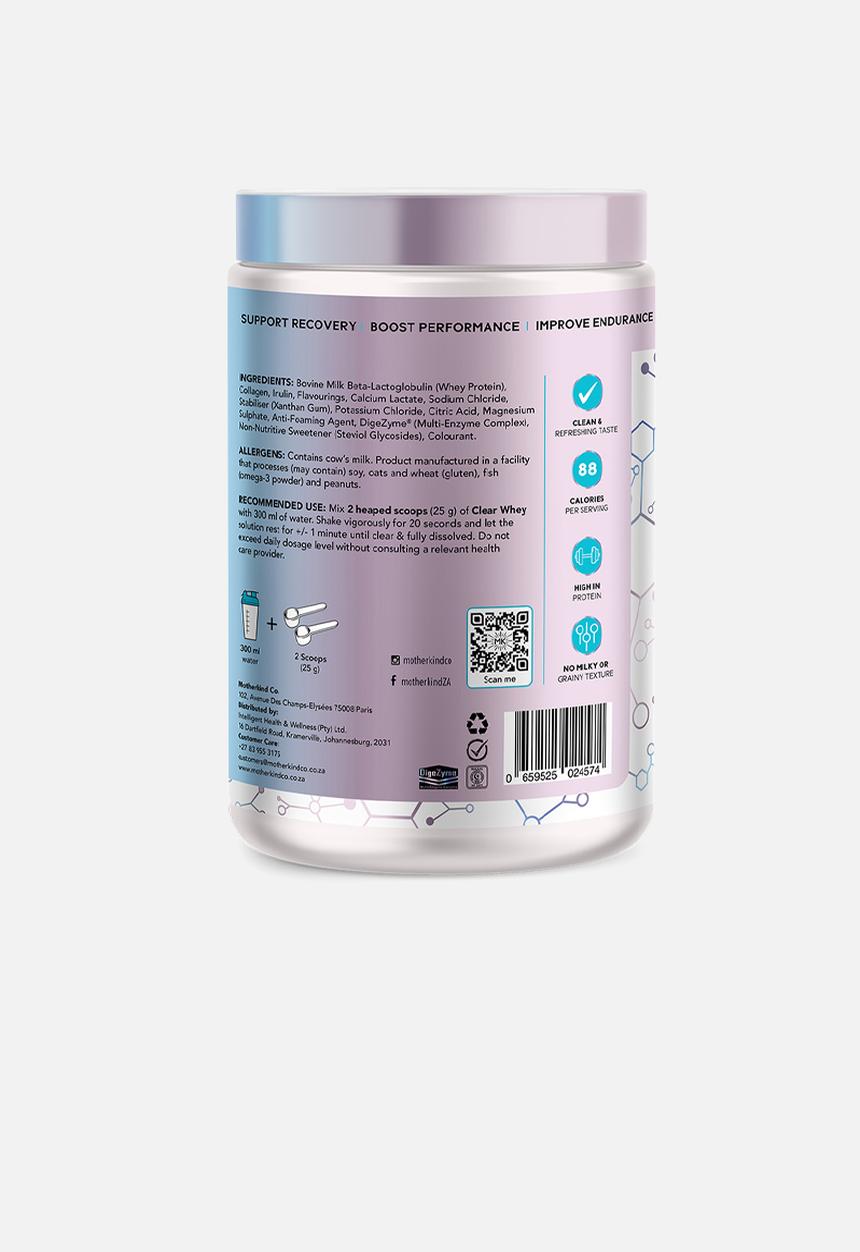 Motherkind - Clear Whey + Electrolytes 750g - Strawberry
