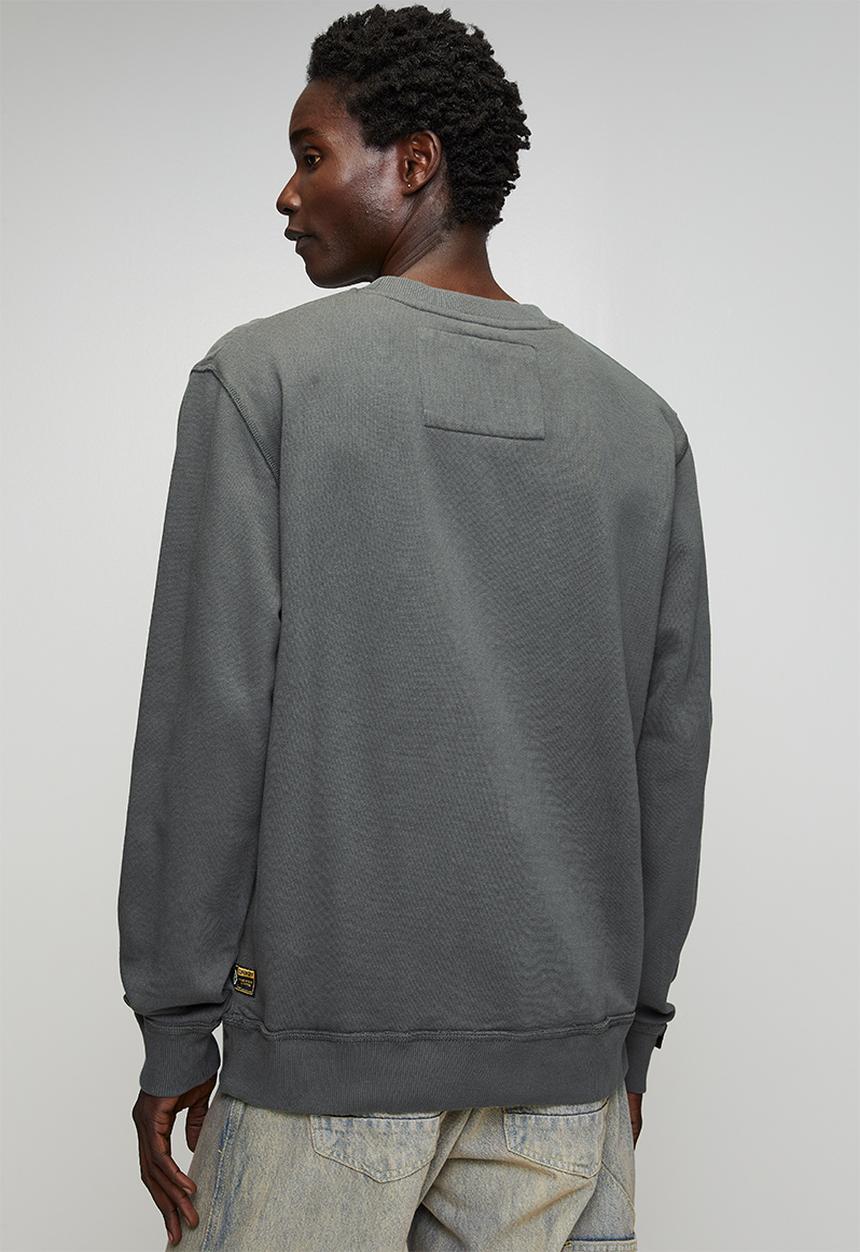 Superdry. - Vintage Athletic Crew - Dark Shadow Grey