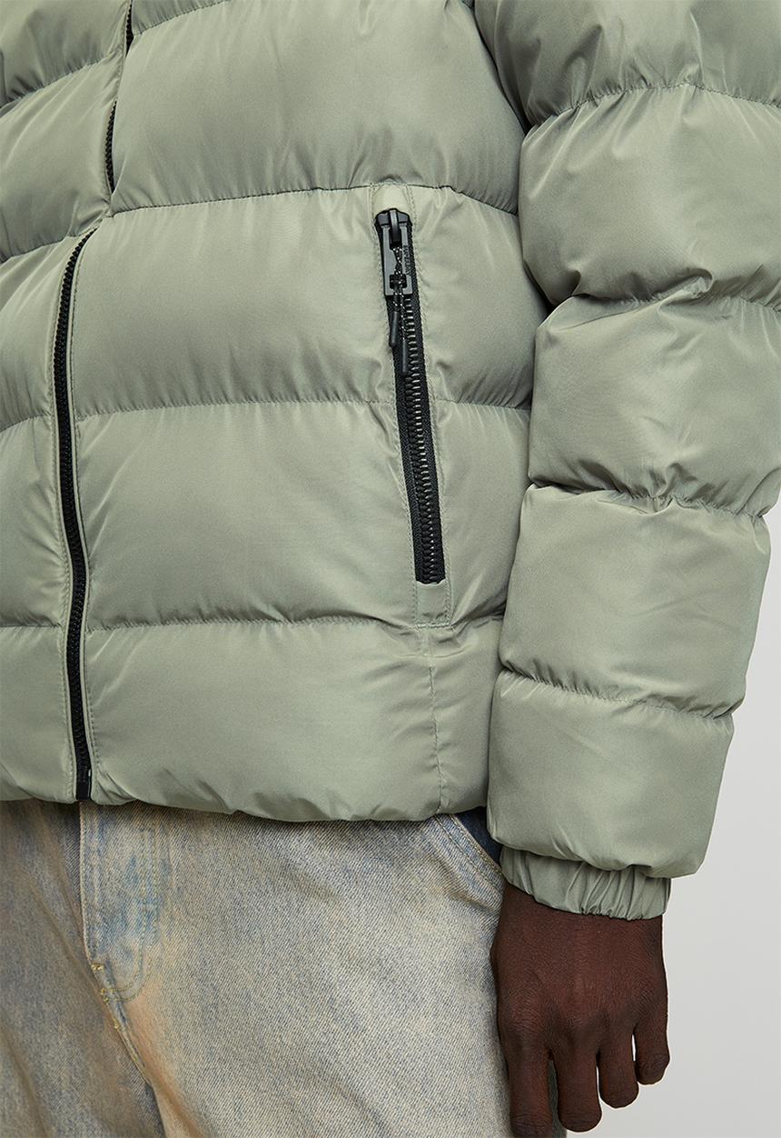 Superdry. - Hooded Sports Puffer Jacket - Light Khaki Green