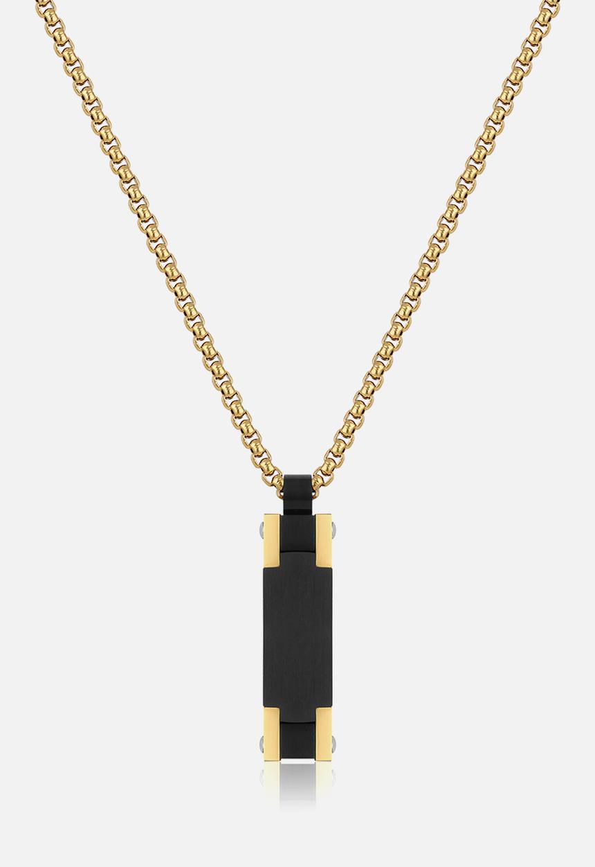 DKJ620002-2 Necklace - Gold/Black