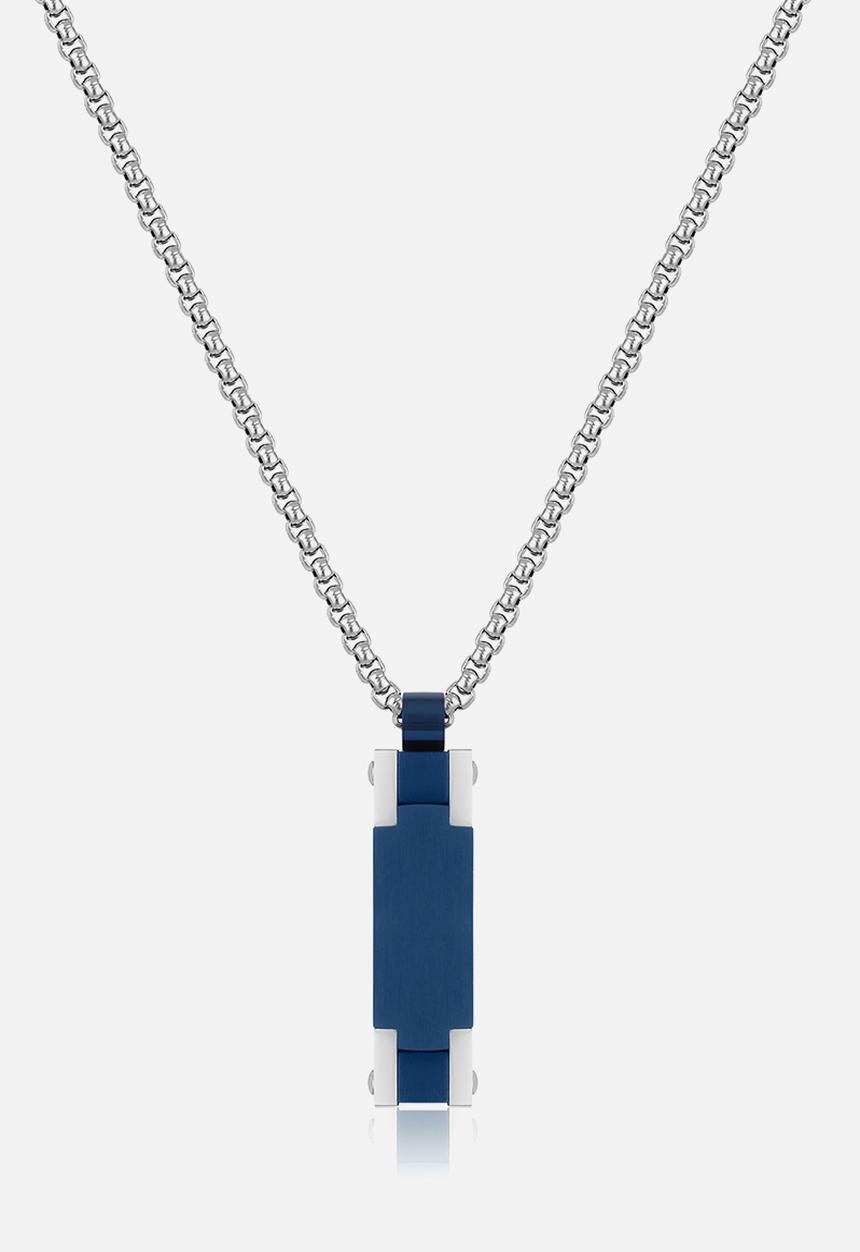 Daniel Klein - DKJ620002-4 Necklace - Silver/Blue