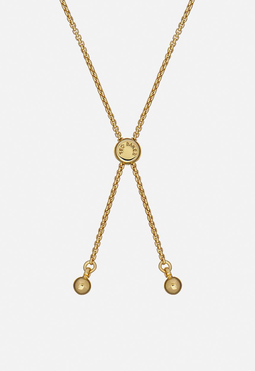 Ted Baker - Soleta solitaire sparkle crystal adjustable bracelet - gold/clear