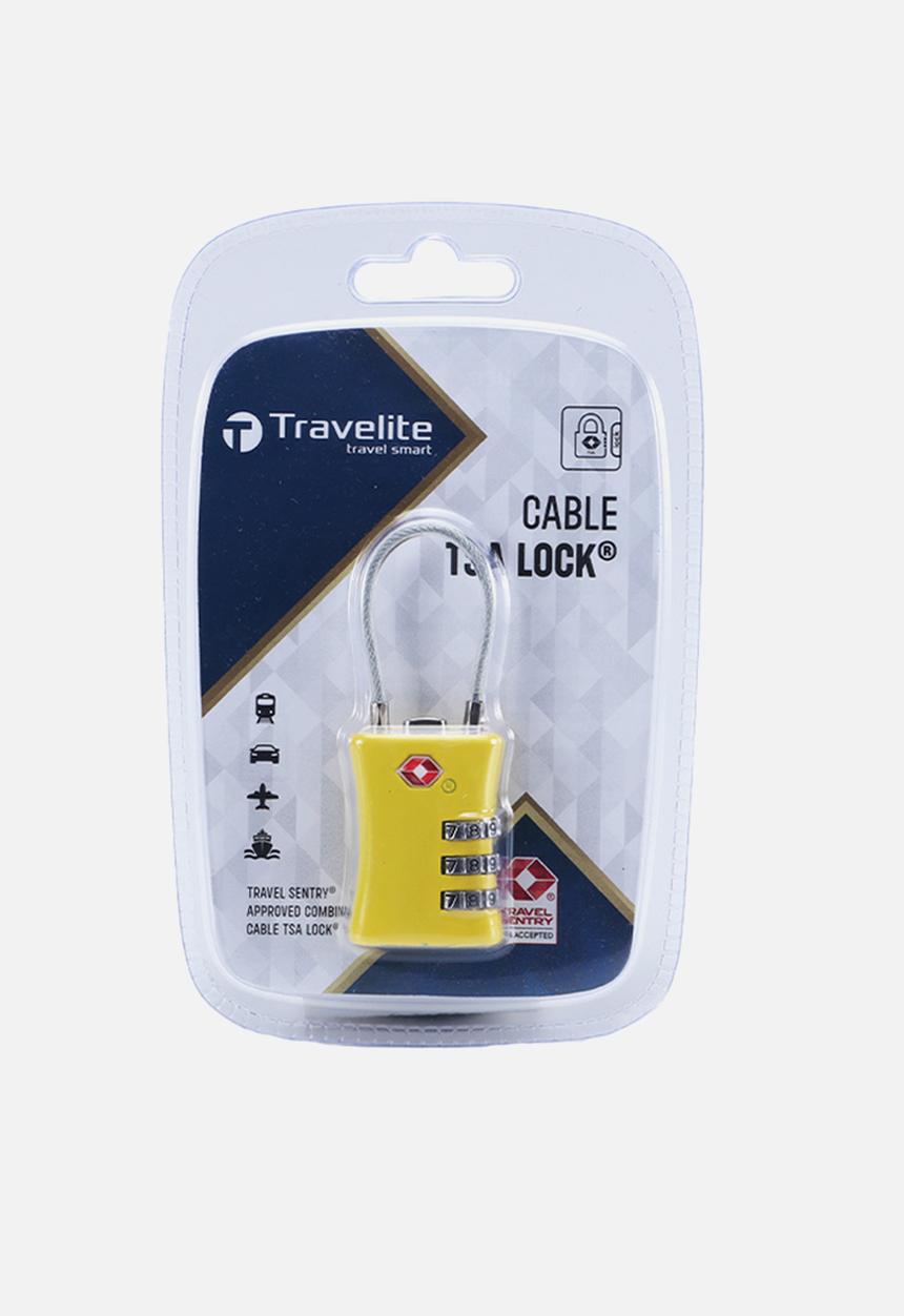 Travelite - Travelite Cable 3 Dial Combination Tsa Lock - Yellow