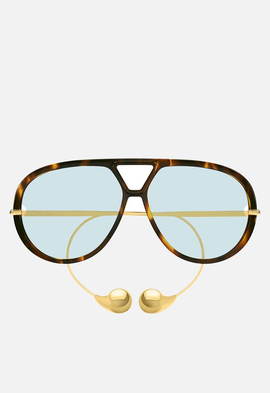 BOTTEGA VENETA - Drop Aviator Sunglasses - Havana