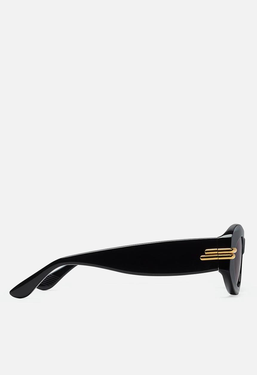 BOTTEGA VENETA - Mitre Oval Sunglasses - Black