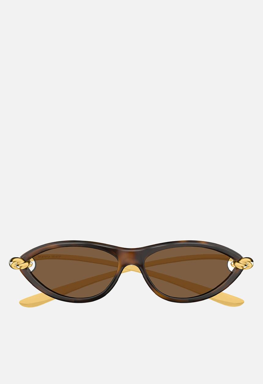 BOTTEGA VENETA - Knot Cat Eye Sunglasses - Havana