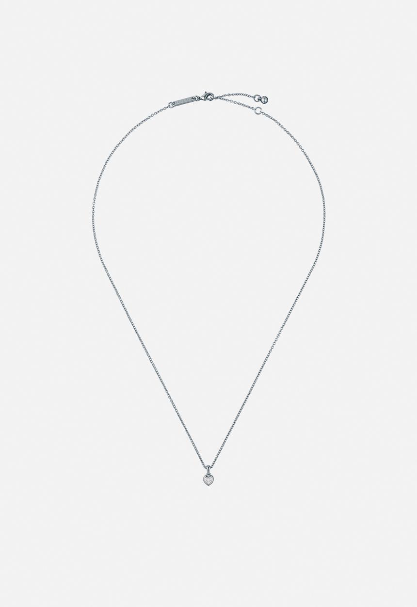 Ted Baker - Harlow mini crystal heart pendant necklace - silver