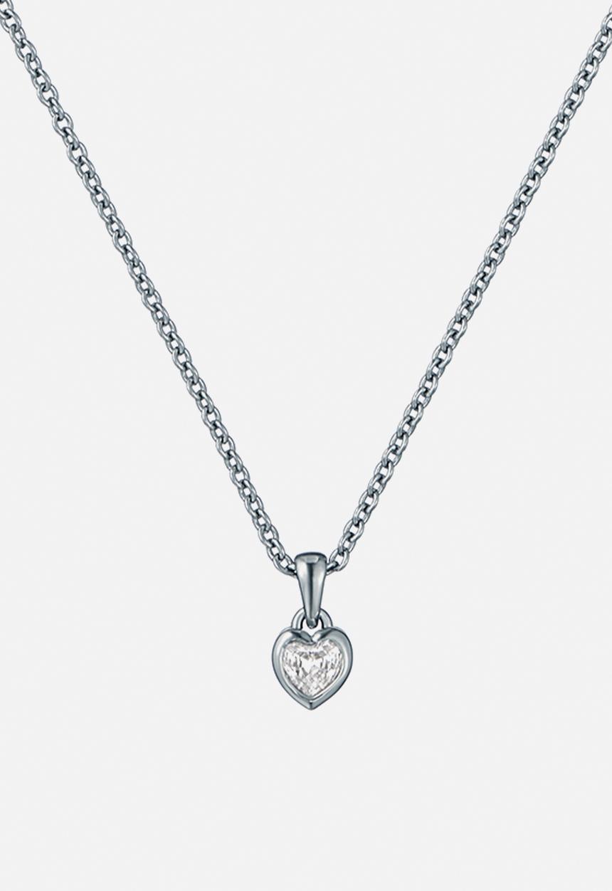 Ted Baker - Harlow mini crystal heart pendant necklace - silver