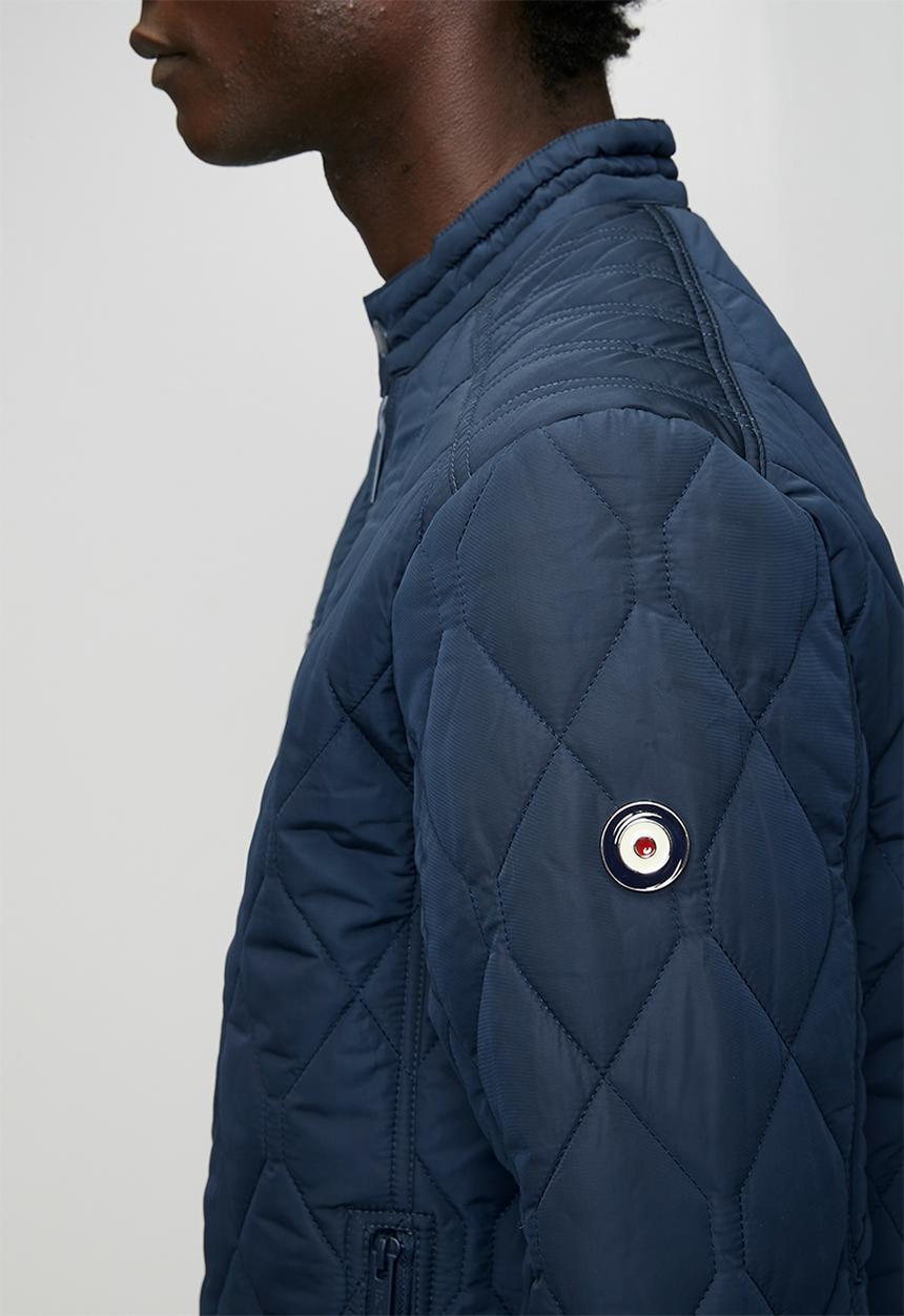 Ben Sherman - Quilted Padded Bomber Jacket - Navy