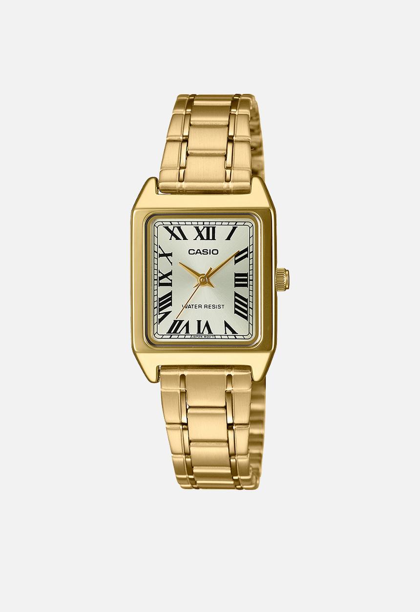 Casio - Analog Roman Gold Dial - Gold
