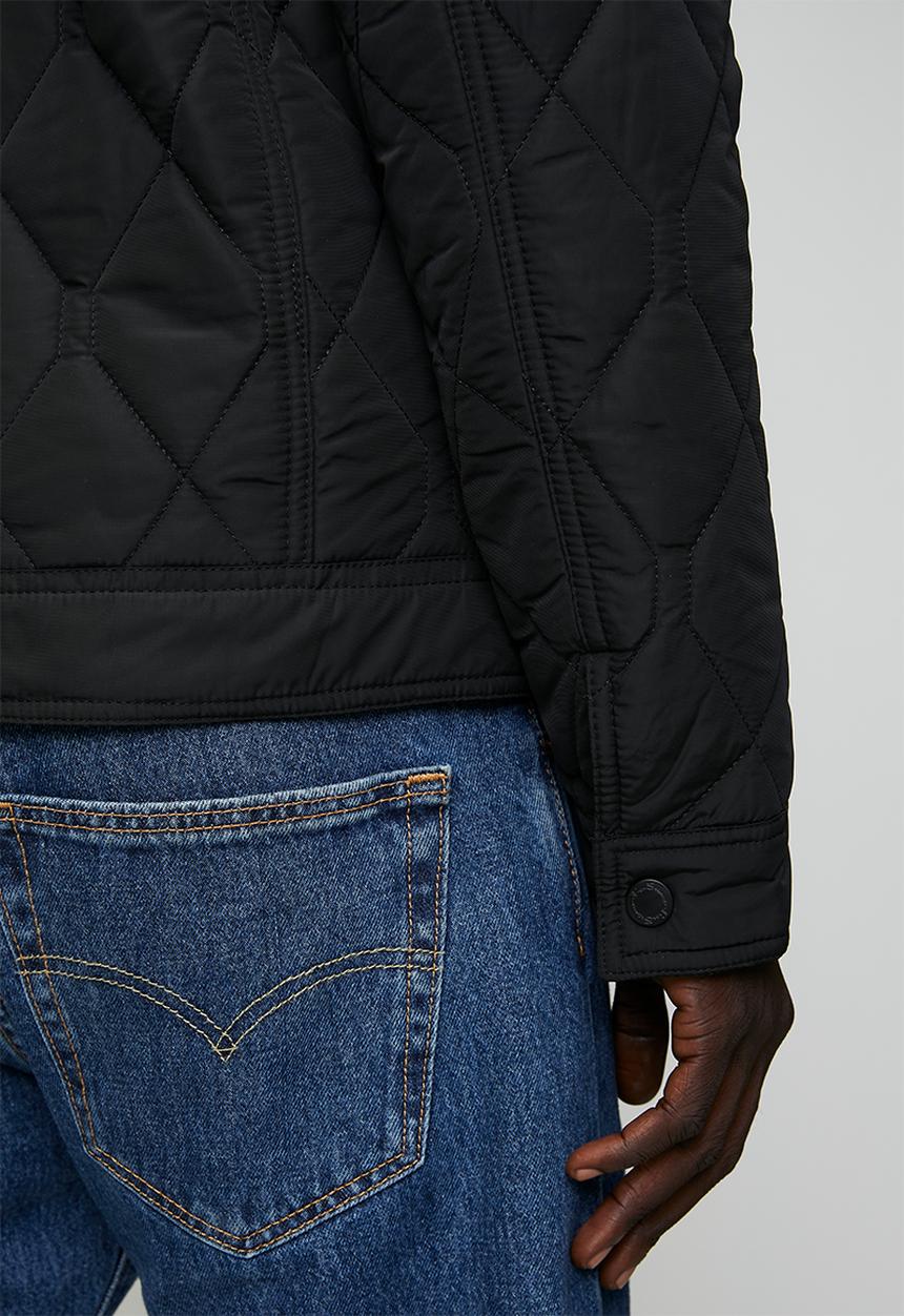 Ben Sherman - Quilted Padded Bomber Jacket - Black