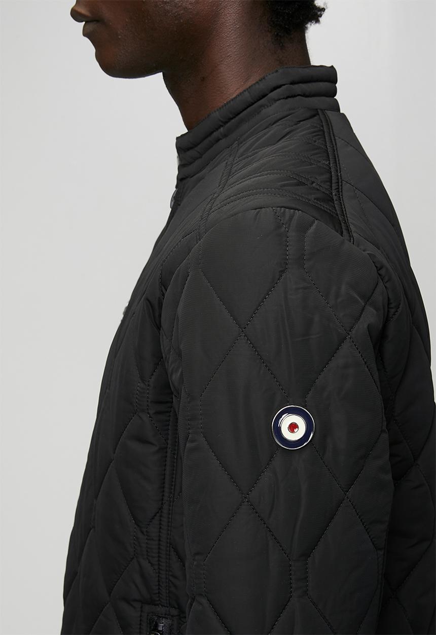 Ben Sherman - Quilted Padded Bomber Jacket - Black