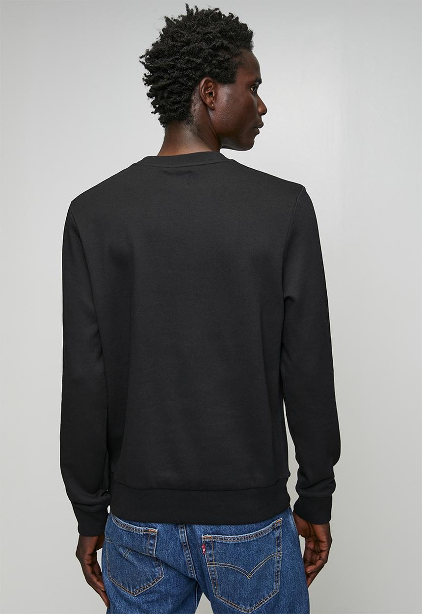 Ben Sherman - Chenille Bear Applique Crew Sweater - Black