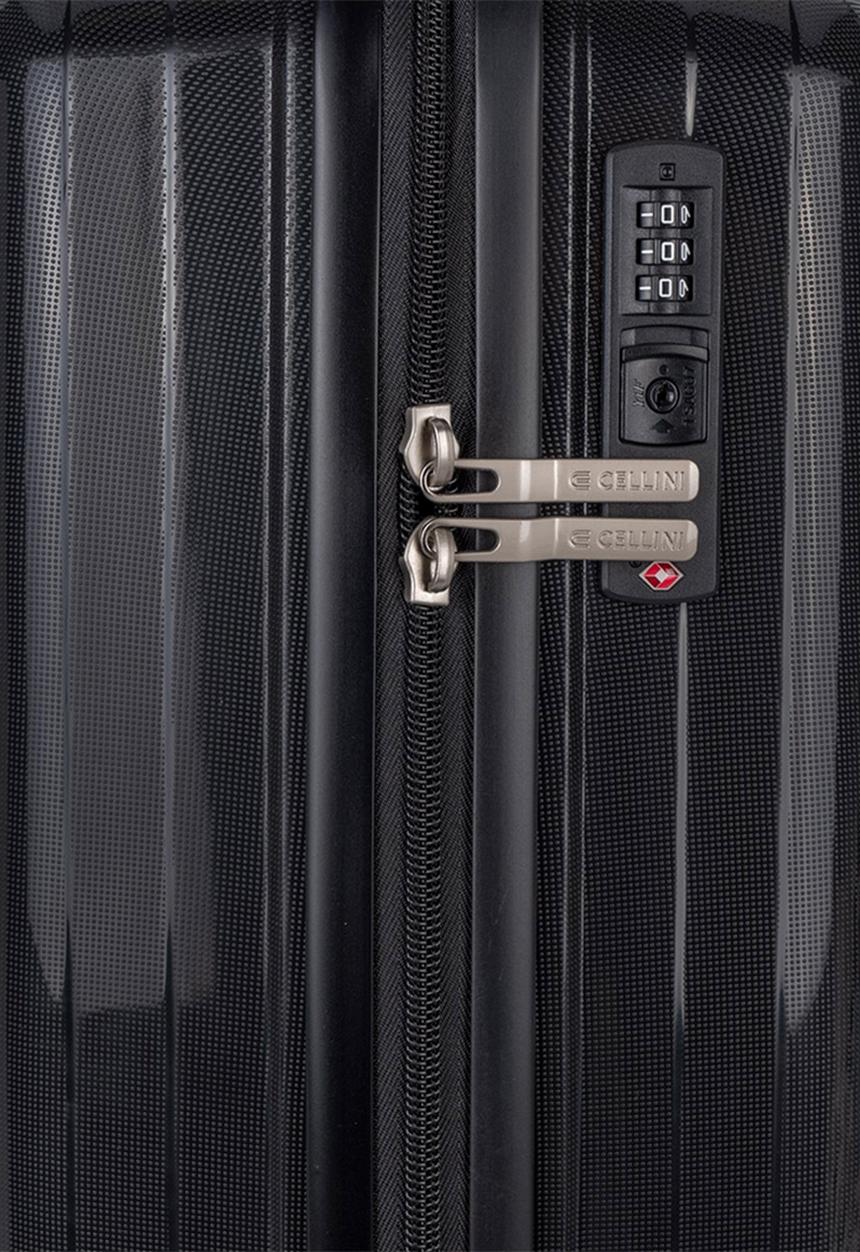 Cellini - Cellini Trio 3 Piece Luggage Set - Black
