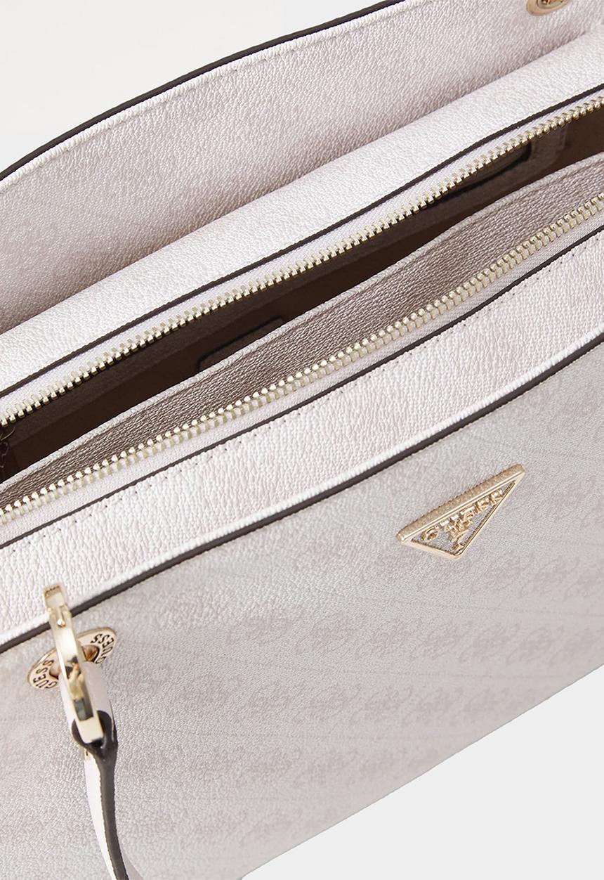GUESS - Noelle Camera Crossbody Bag - Bone Logo