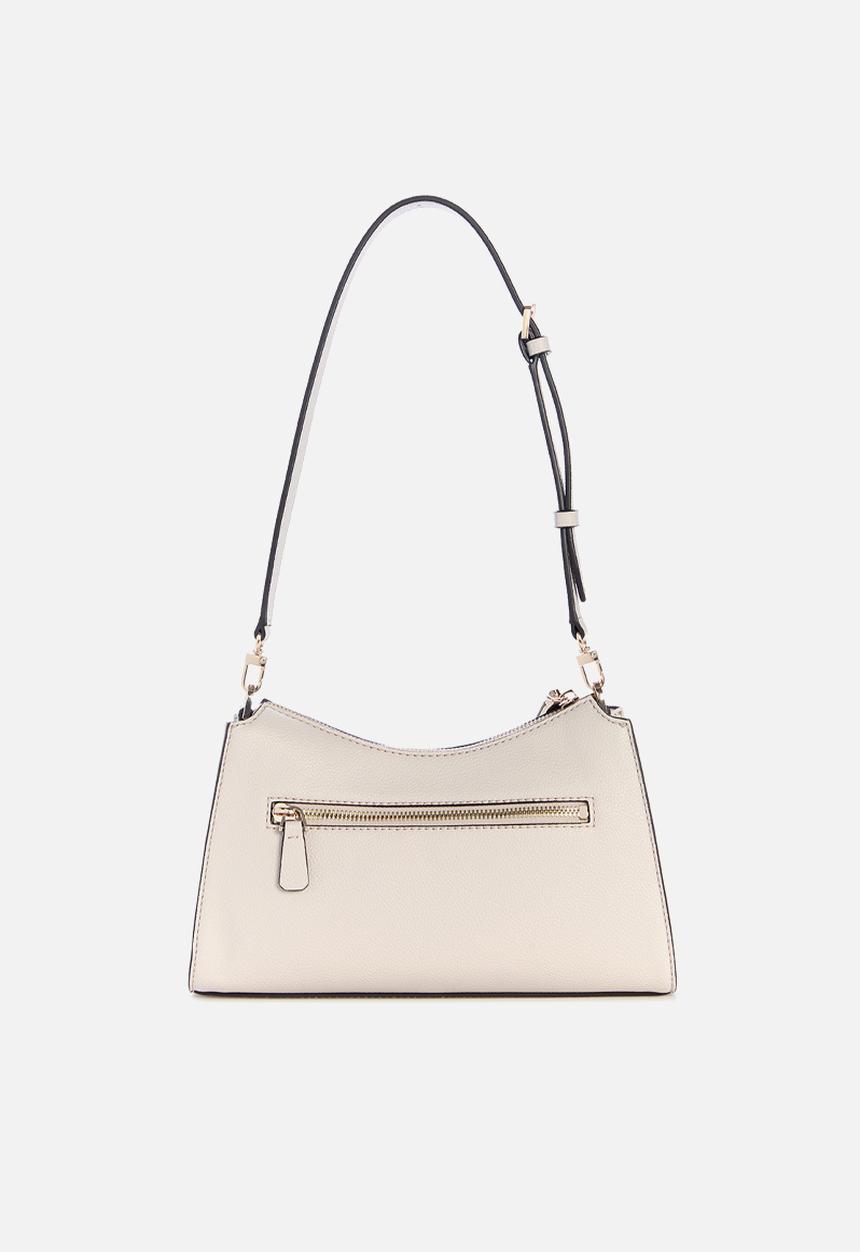 GUESS - Lucci Top Zip Shoulder Bag - Light Taupe
