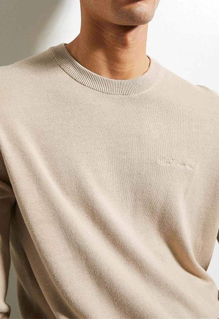 Ben Sherman - Crew Neck knit - Sustained Grey