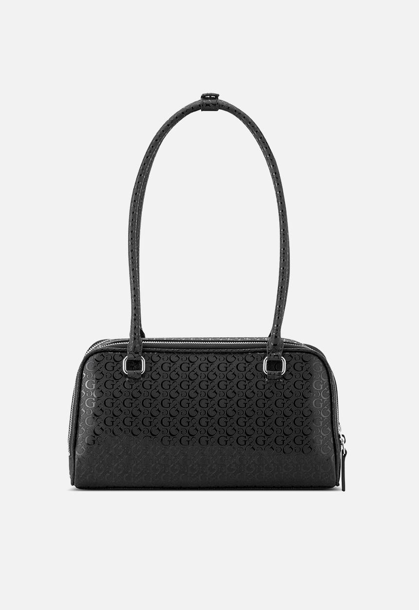 GUESS - Carla Shoulder Satchel Bag - Black