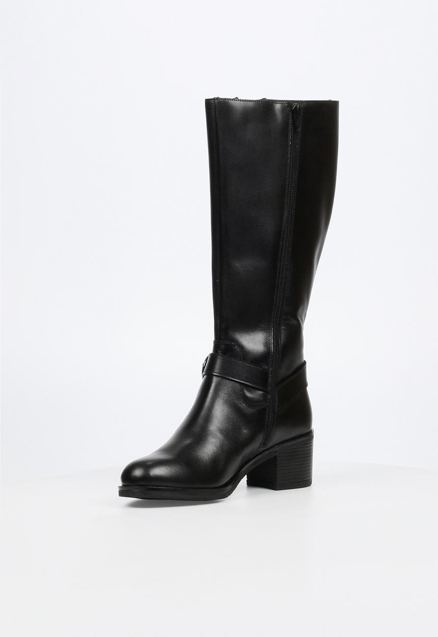 Nicci Tyler - Bruna 1 leather knee length boot - black